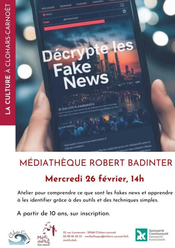 Affiche Décrypte les fake News.