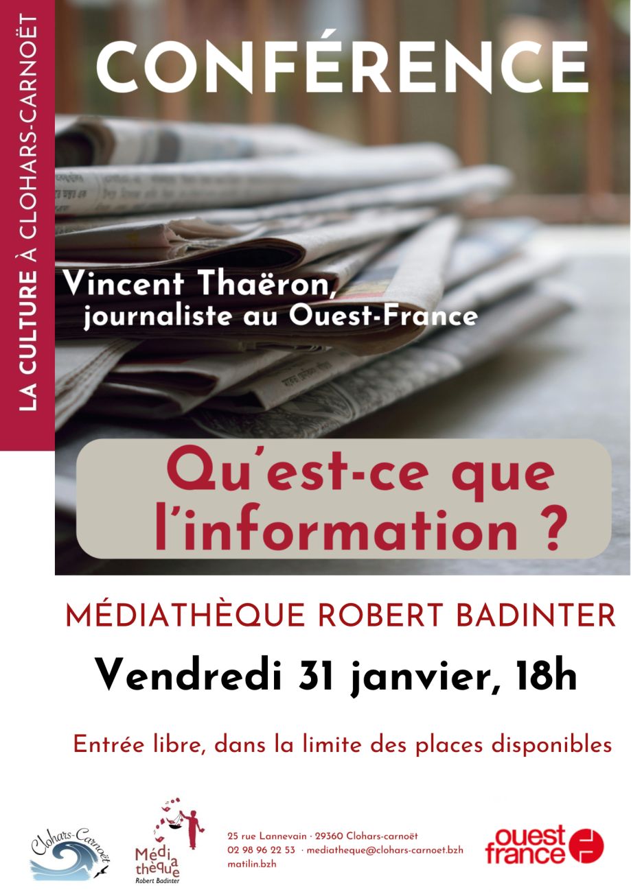 Affiche pour la conférence 